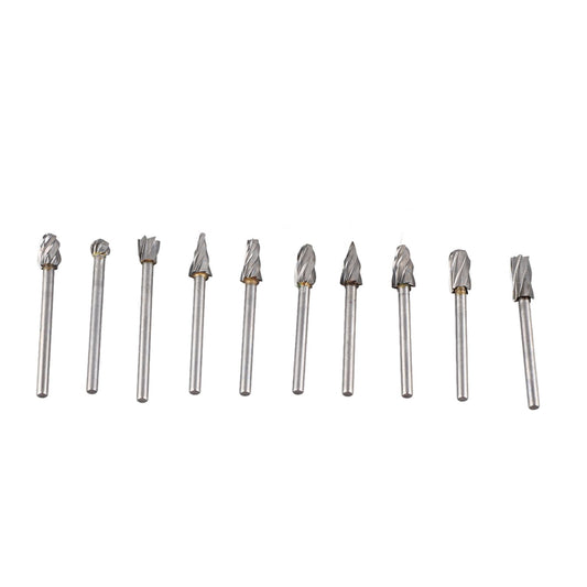 10Pcs Carbide Burr Set Alloy Tungsten Steel High Hardness Wide Application for Dremel Wood Carving Bits for V1294-YM0523-3111210399411