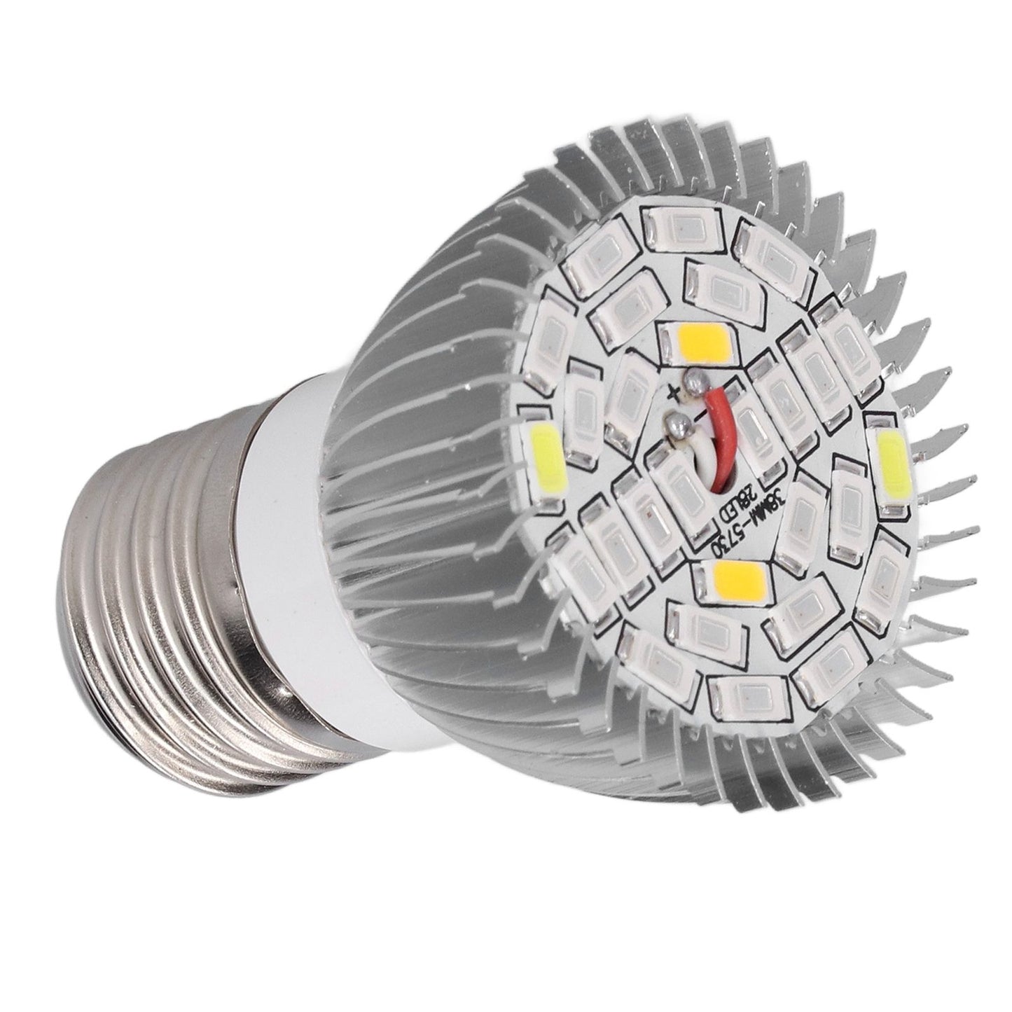 LED Grow Light Bulb Full Spectrum 28 LED E27 Socket Plant Light Bulb for Indoor Plants V1294-YM0523-3111210399811