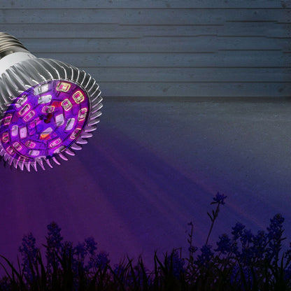 LED Grow Light Bulb Full Spectrum 28 LED E27 Socket Plant Light Bulb for Indoor Plants V1294-YM0523-3111210399811