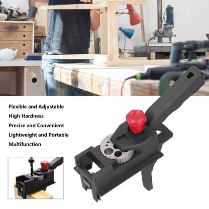 Handheld Dowel Jig Multifunction Flexible Adjustable Lightweight Portable Punch Locator V1294-YM0523-3111210400611