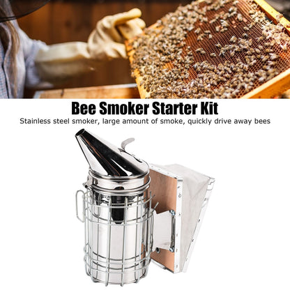 Beekeeping Starters Kit Beehive Smoker Wire Embedder Scraper Bee Brush Supplies Tools for Beekeepers V1294-YM0523-3111210401811