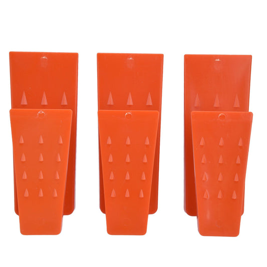 6pcs Chainsaw Wedges Increasing Friction Red Durable Plastic Tree Cutting Supplies for Woodworking V1294-YM0523-3111210402511