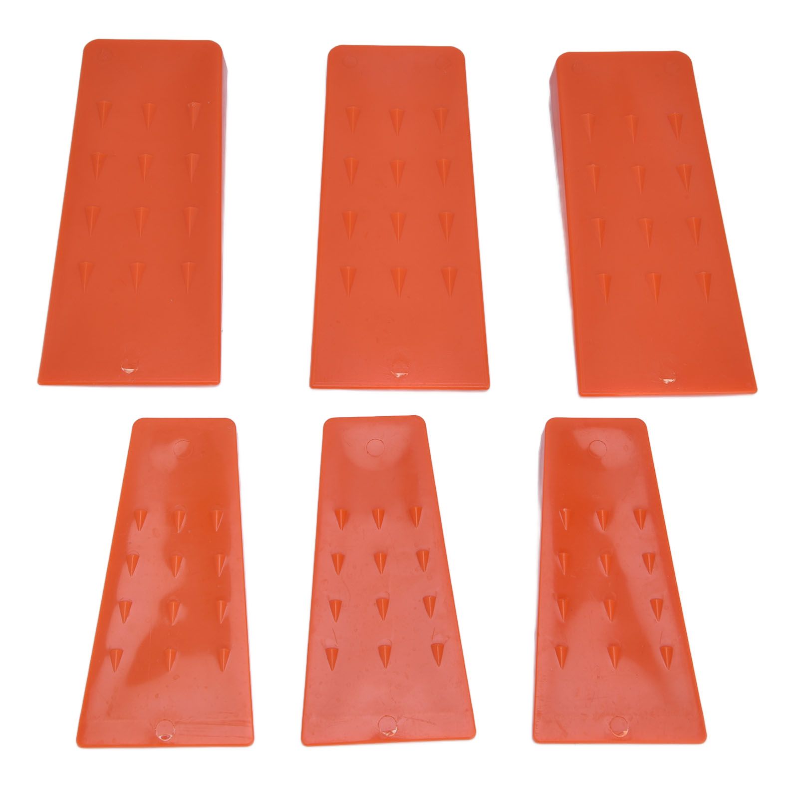 6pcs Chainsaw Wedges Increasing Friction Red Durable Plastic Tree Cutting Supplies for Woodworking V1294-YM0523-3111210402511