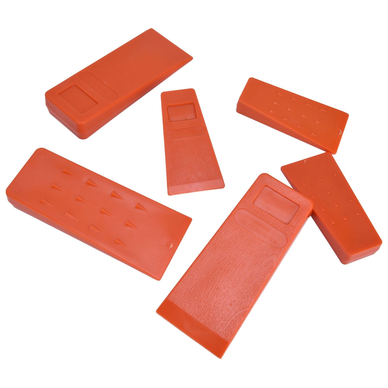 6pcs Chainsaw Wedges Increasing Friction Red Durable Plastic Tree Cutting Supplies for Woodworking V1294-YM0523-3111210402511