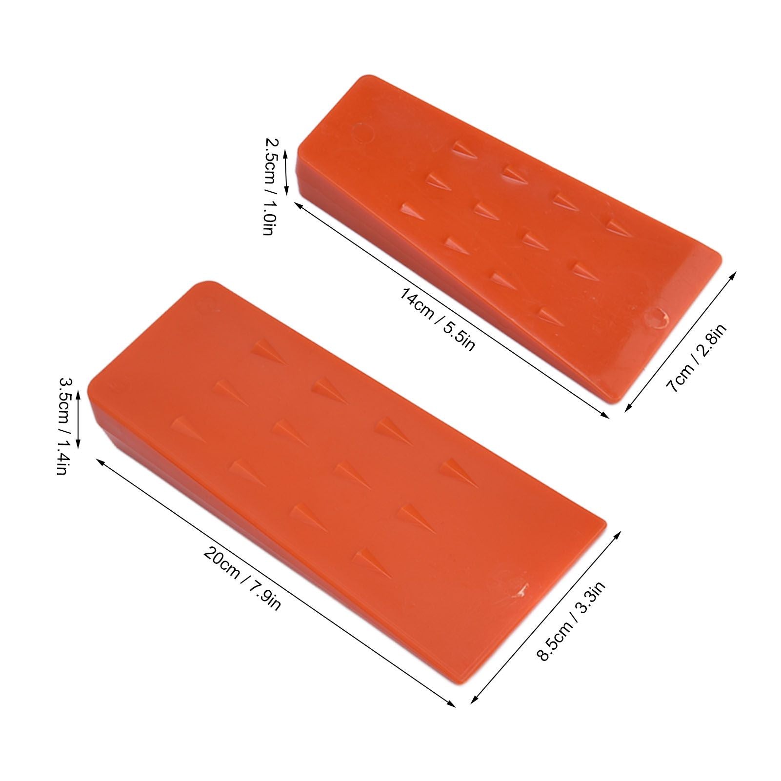6pcs Chainsaw Wedges Increasing Friction Red Durable Plastic Tree Cutting Supplies for Woodworking V1294-YM0523-3111210402511