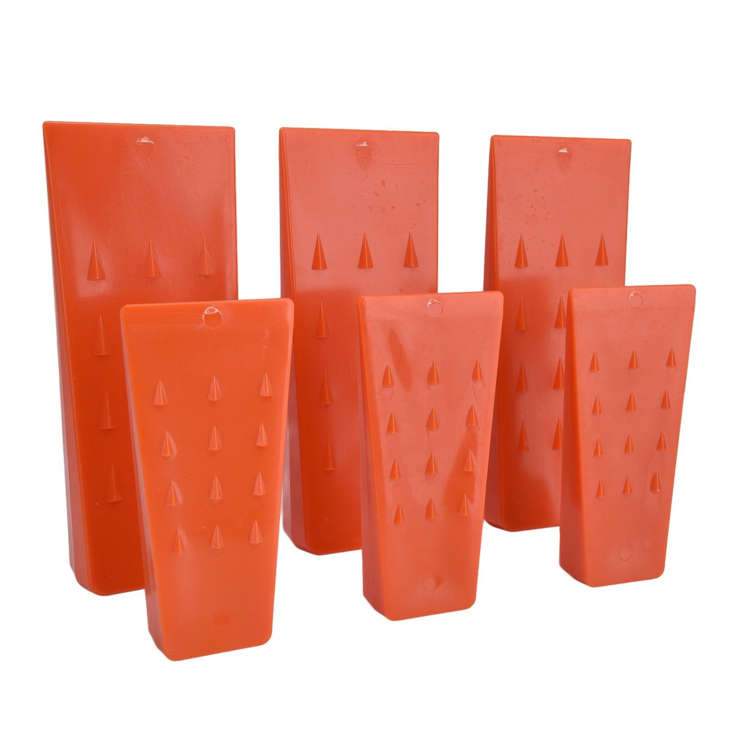 6pcs Chainsaw Wedges Increasing Friction Red Durable Plastic Tree Cutting Supplies for Woodworking V1294-YM0523-3111210402511