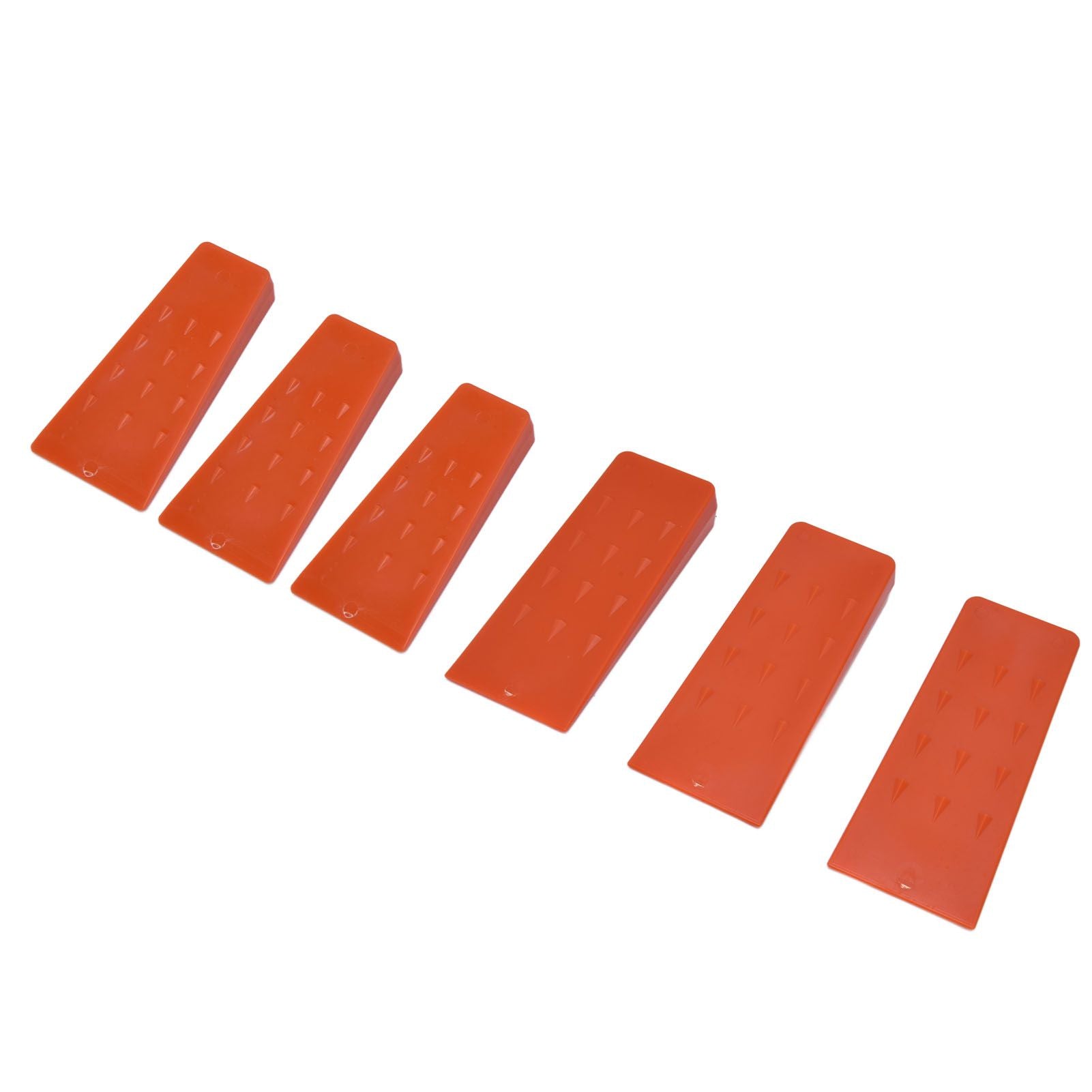 6pcs Chainsaw Wedges Increasing Friction Red Durable Plastic Tree Cutting Supplies for Woodworking V1294-YM0523-3111210402511