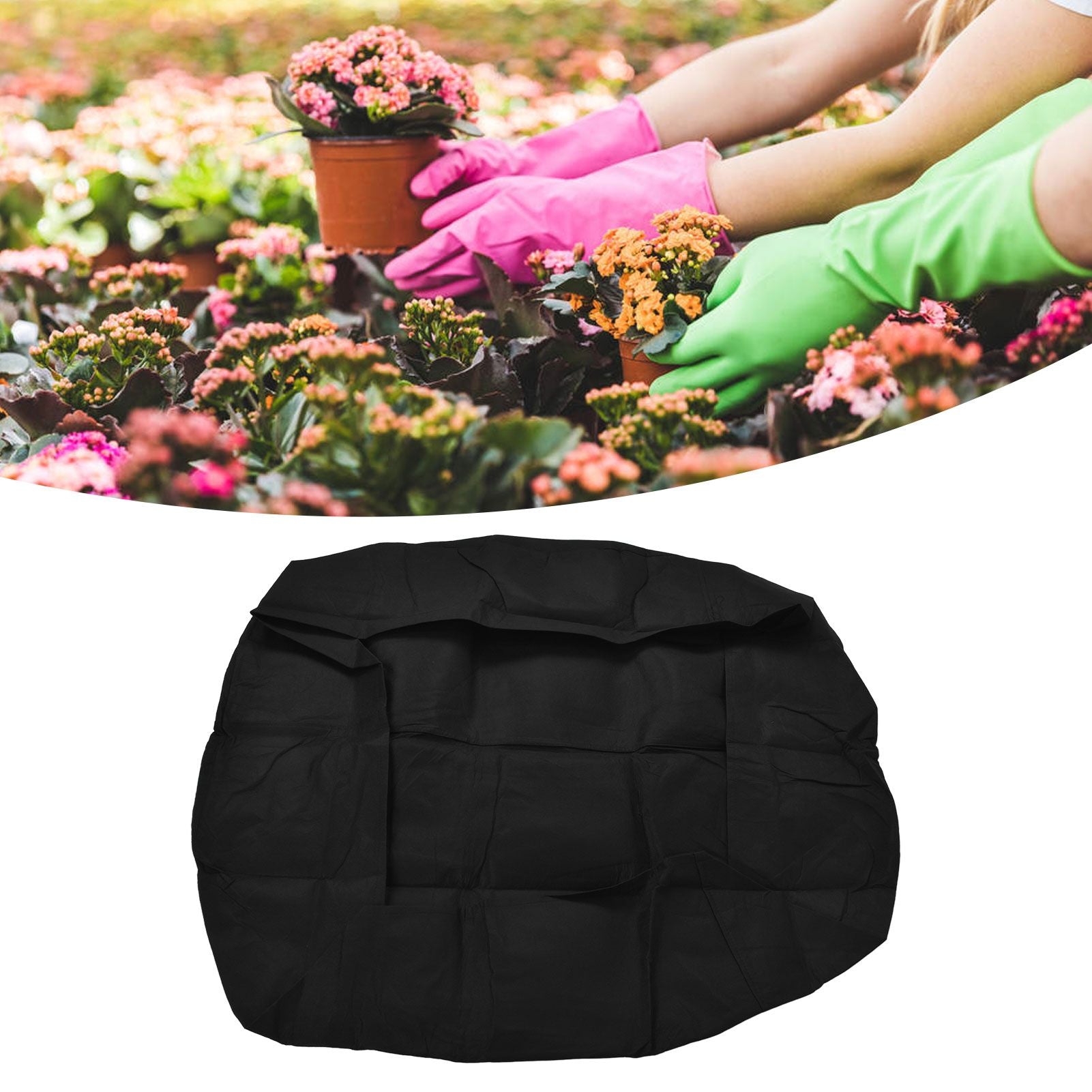 100 Gallon Round Planter Grow Bag Breathable Planting Container for Flowers Vegetables Fruits V1294-YM0523-3111210402611