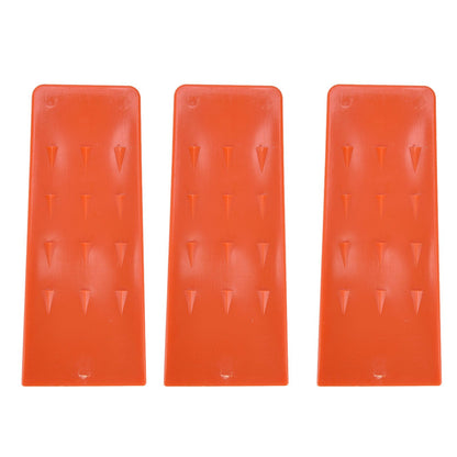 3pcs 8in Felling Wedges Spiked Plastic Safe Logging Tools for Chainsaws Tree Cutting V1294-YM0523-3111210402711