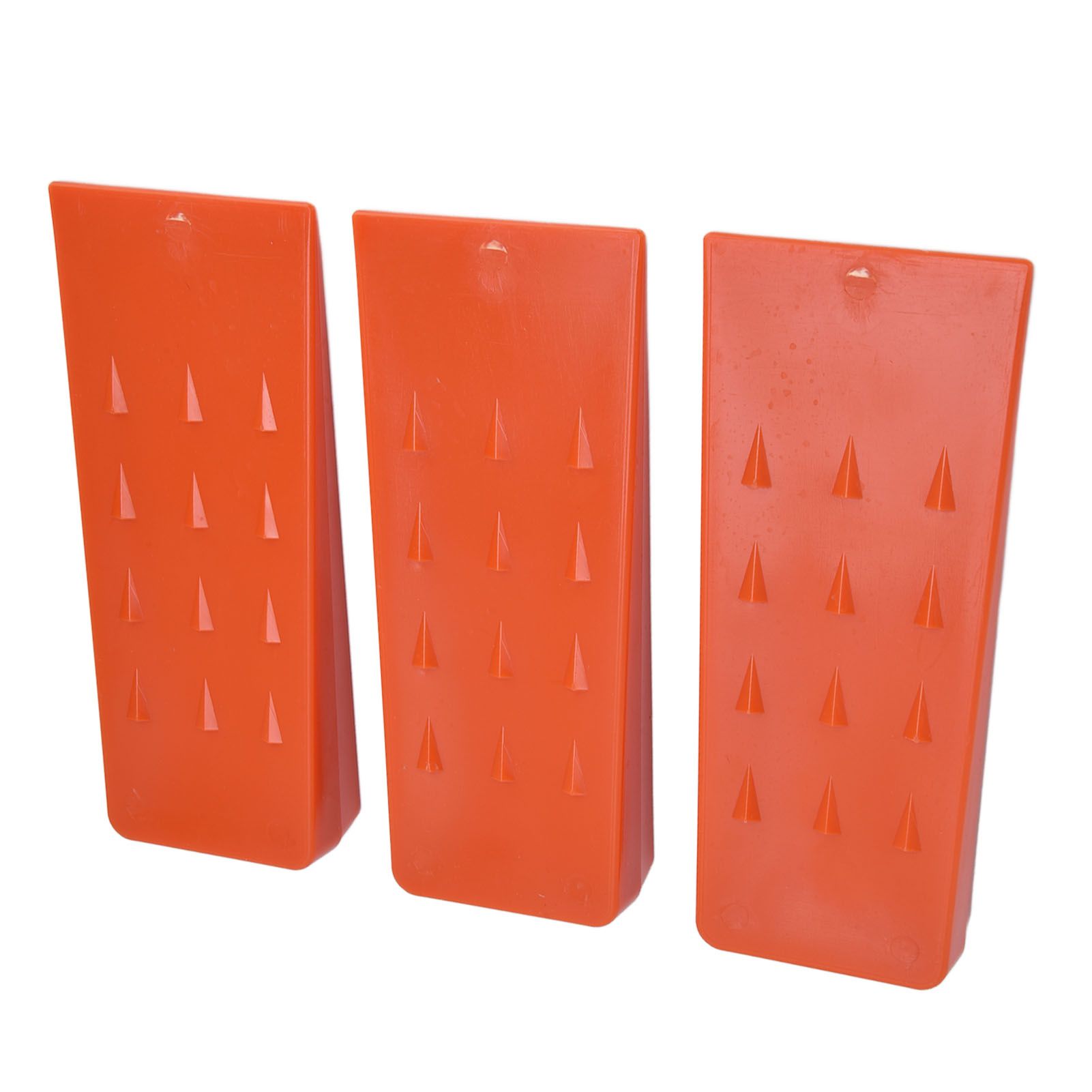 3pcs 8in Felling Wedges Spiked Plastic Safe Logging Tools for Chainsaws Tree Cutting V1294-YM0523-3111210402711