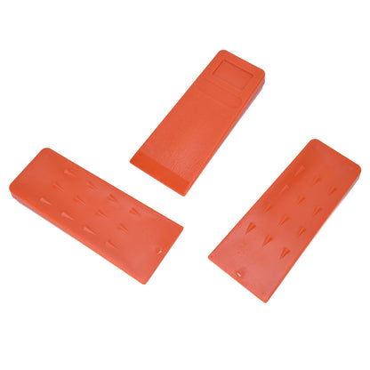 3pcs 8in Felling Wedges Spiked Plastic Safe Logging Tools for Chainsaws Tree Cutting V1294-YM0523-3111210402711