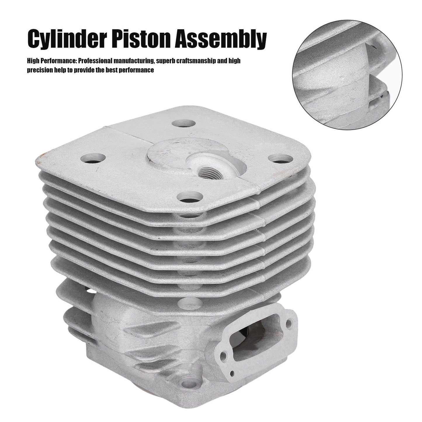 Cylinder Piston Assembly 60mm Replacement for Husqvarna 3120 3120k K1250 Cutting Machine V1294-YM0523-3111210403011