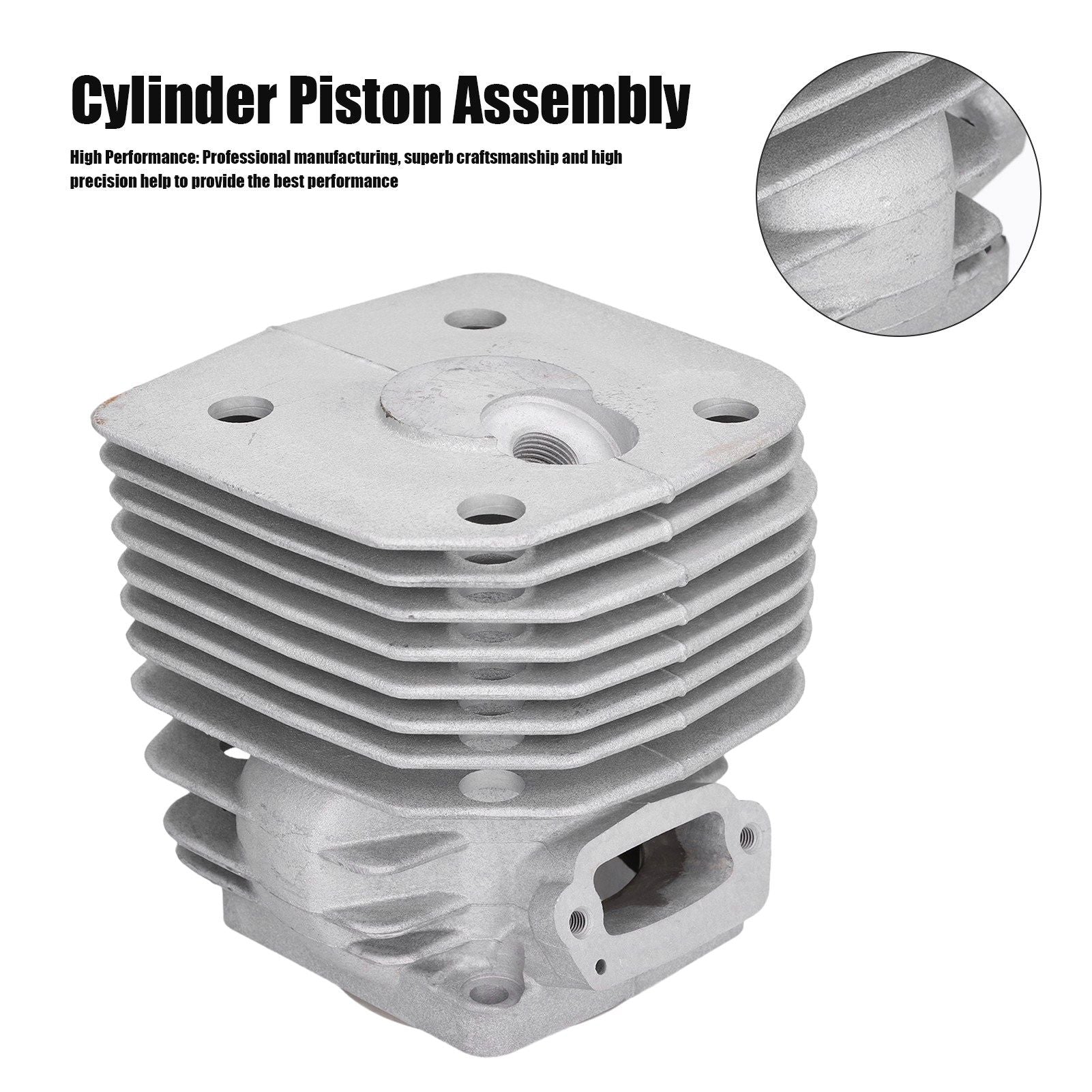 Cylinder Piston Assembly 60mm Replacement for Husqvarna 3120 3120k K1250 Cutting Machine V1294-YM0523-3111210403011