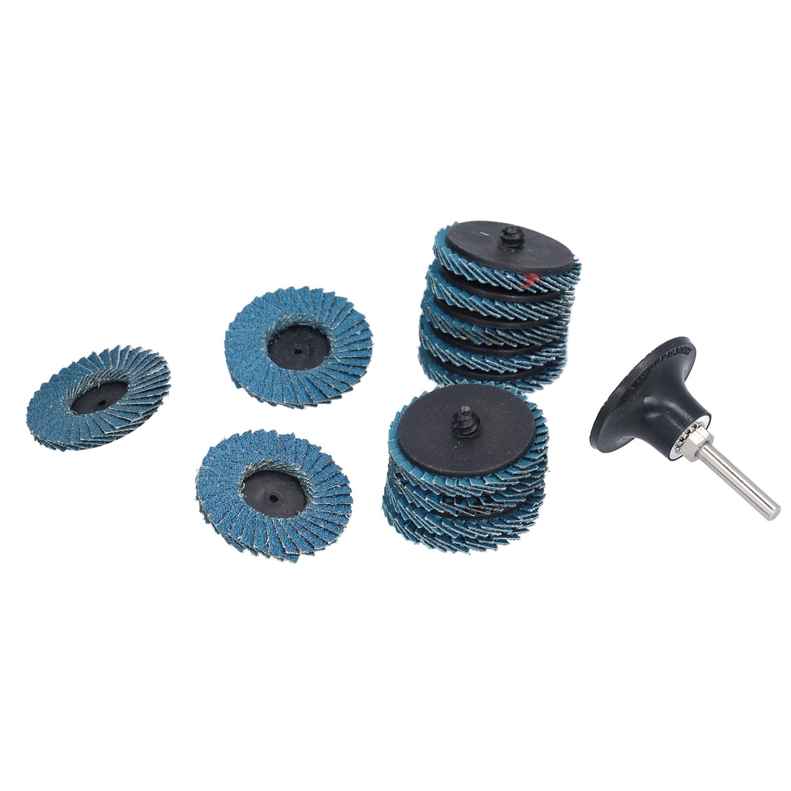 31PCS 2in/5cm Flat Flap Disc 40/60/80 Grits Blue Zirconia Alumina for Grinding Blending Sanding V1294-YM0523-3111210403811