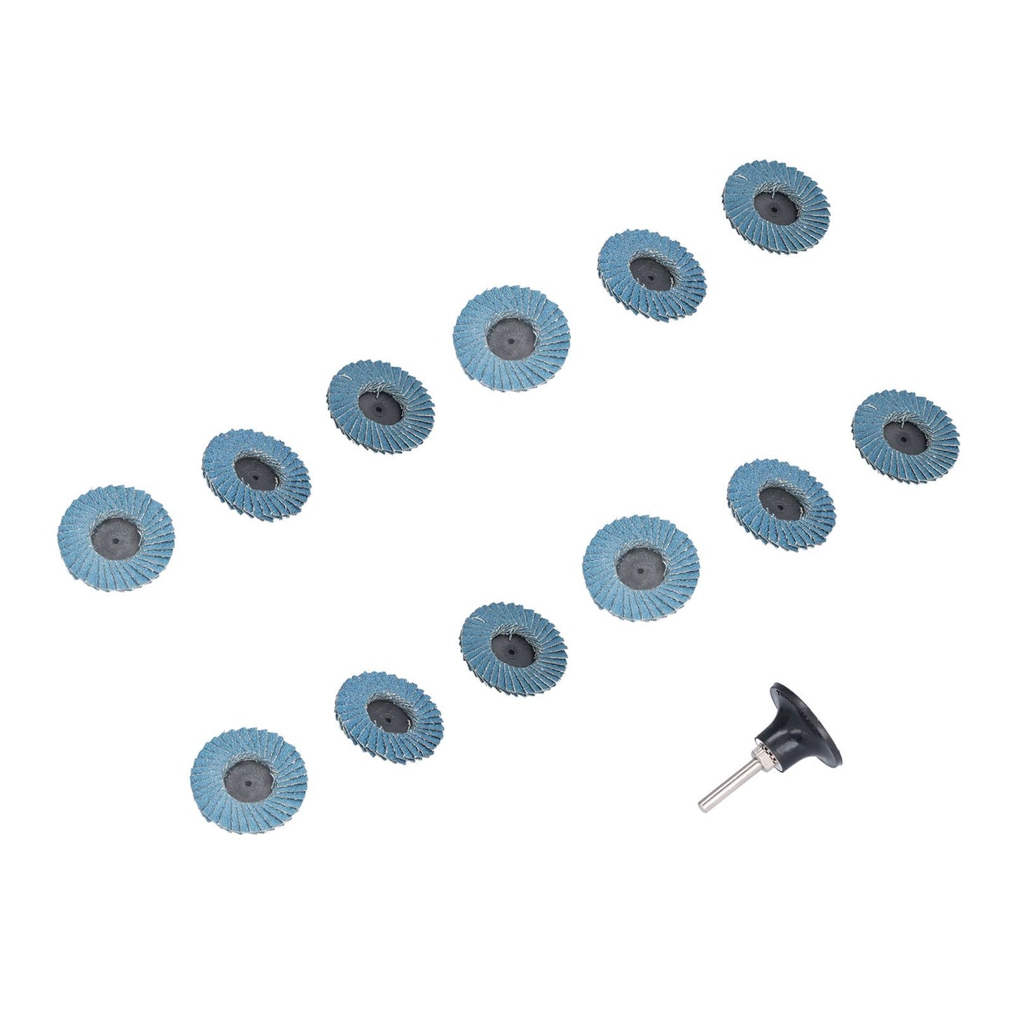 31PCS 2in/5cm Flat Flap Disc 40/60/80 Grits Blue Zirconia Alumina for Grinding Blending Sanding V1294-YM0523-3111210403811