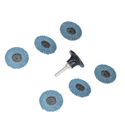 31PCS 2in/5cm Flat Flap Disc 40/60/80 Grits Blue Zirconia Alumina for Grinding Blending Sanding V1294-YM0523-3111210403811