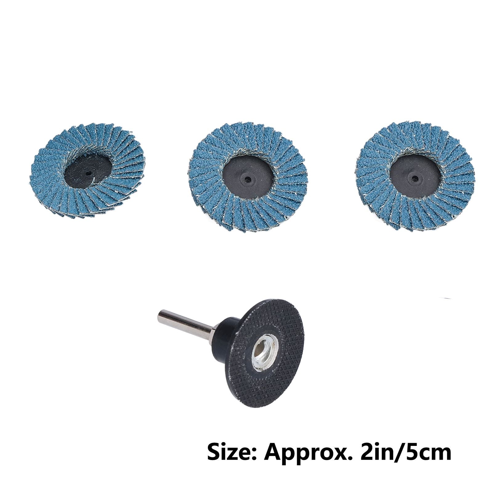 31PCS 2in/5cm Flat Flap Disc 40/60/80 Grits Blue Zirconia Alumina for Grinding Blending Sanding V1294-YM0523-3111210403811