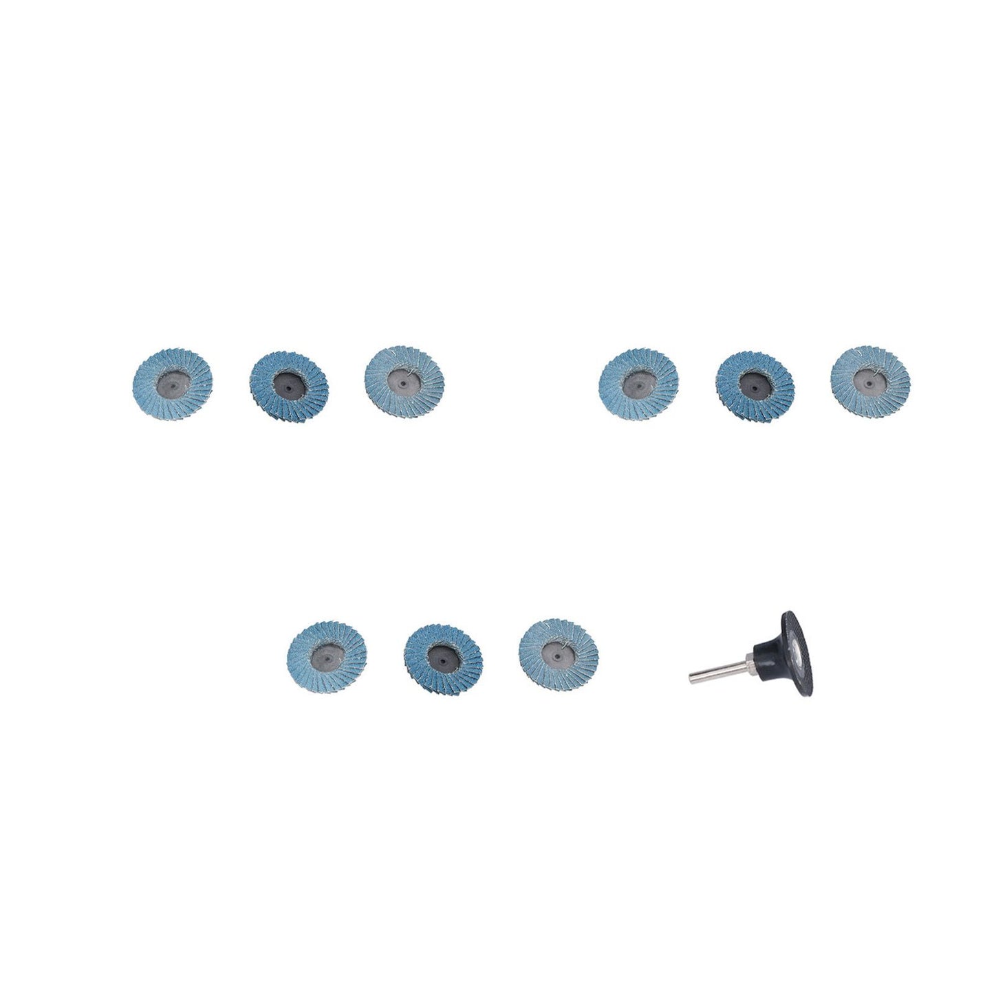 31PCS 2in/5cm Flat Flap Disc 40/60/80 Grits Blue Zirconia Alumina for Grinding Blending Sanding V1294-YM0523-3111210403811
