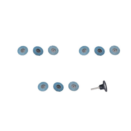 31PCS 2in/5cm Flat Flap Disc 40/60/80 Grits Blue Zirconia Alumina for Grinding Blending Sanding V1294-YM0523-3111210403811