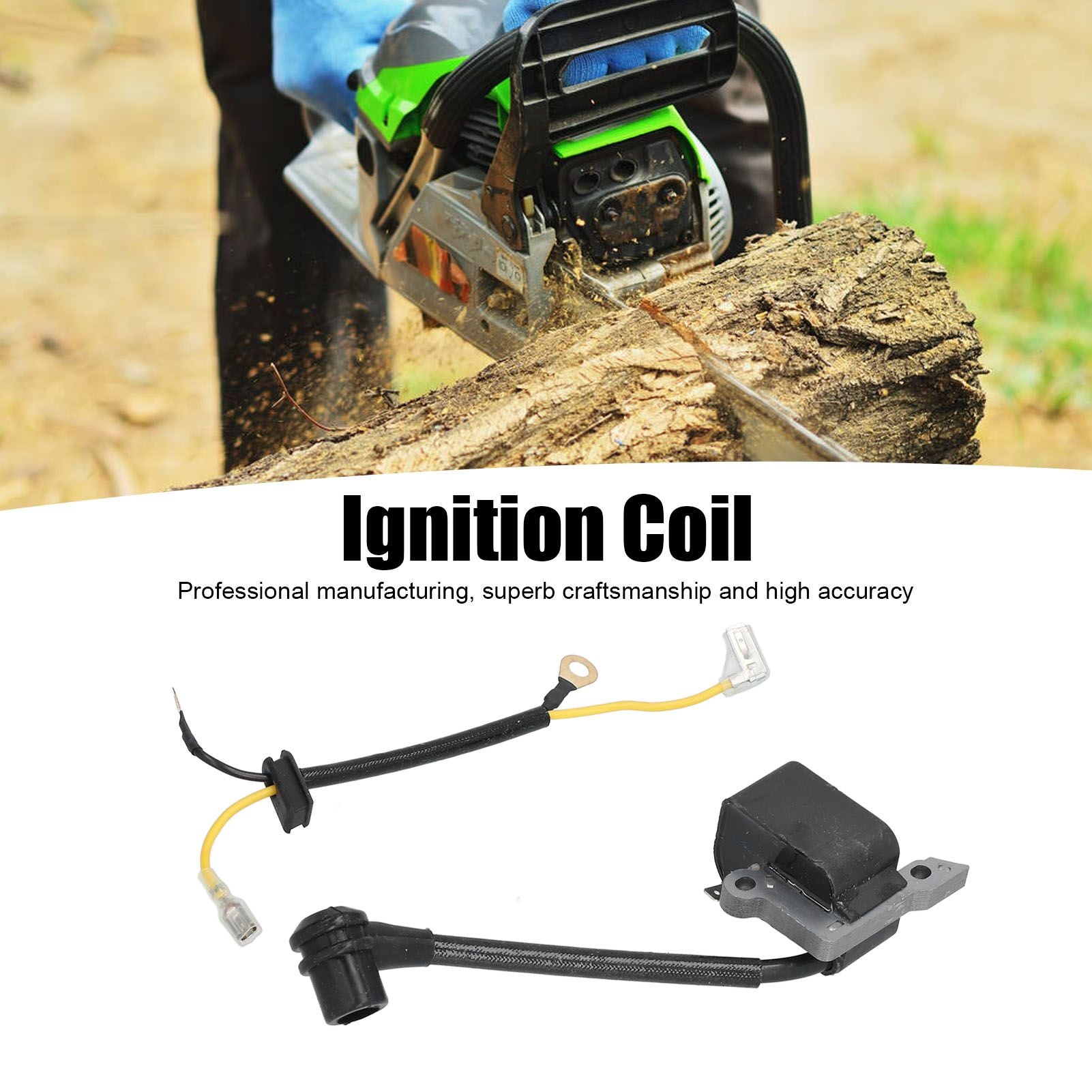 Ignition Coil Chainsaw Ignition Coil with Wire for JONSERED Chainsaw 30039143 545199901 545063901 530039239 V1294-YM0523-3111210404411