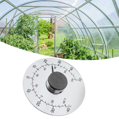 Outdoor Thermometer Adhesive Transparent Waterproof Door Window Temperature Meter for Farm Home V1294-YM0523-3111210404611