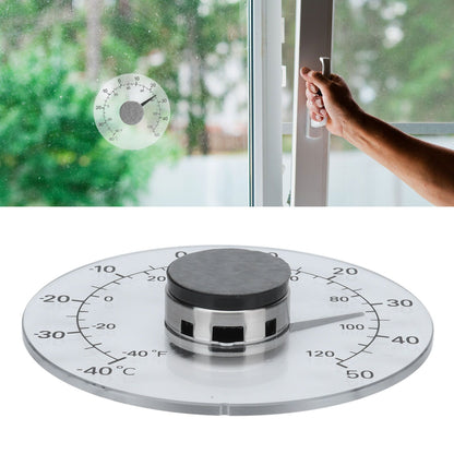 Outdoor Thermometer Adhesive Transparent Waterproof Door Window Temperature Meter for Farm Home V1294-YM0523-3111210404611