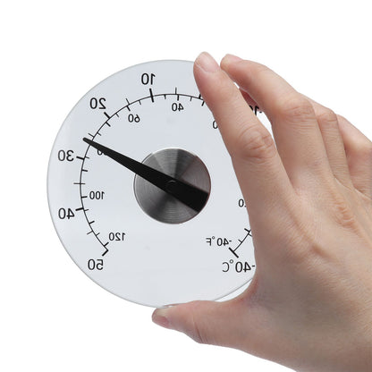 Outdoor Thermometer Adhesive Transparent Waterproof Door Window Temperature Meter for Farm Home V1294-YM0523-3111210404611