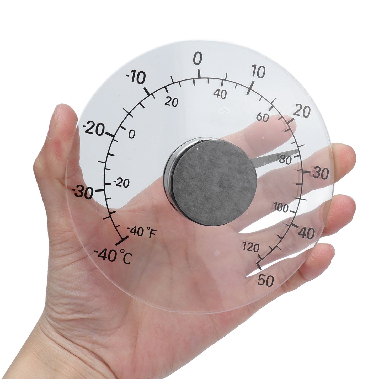 Outdoor Thermometer Adhesive Transparent Waterproof Door Window Temperature Meter for Farm Home V1294-YM0523-3111210404611