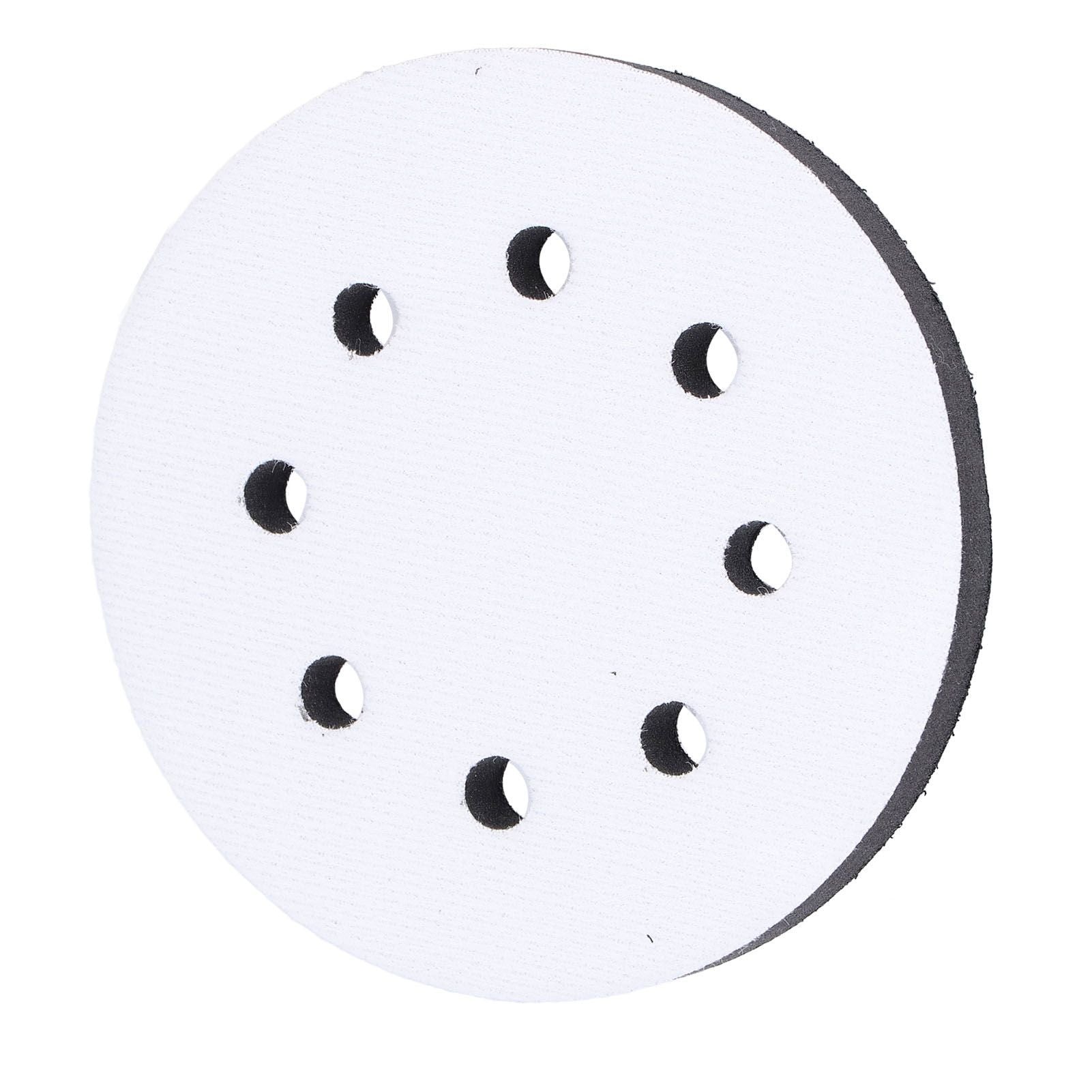 5 Inch 8 Holes Hook and Loop Soft Sponge Cushion Density Interface Pads for for Sanding Machine Tray V1294-YM0523-3111210404811