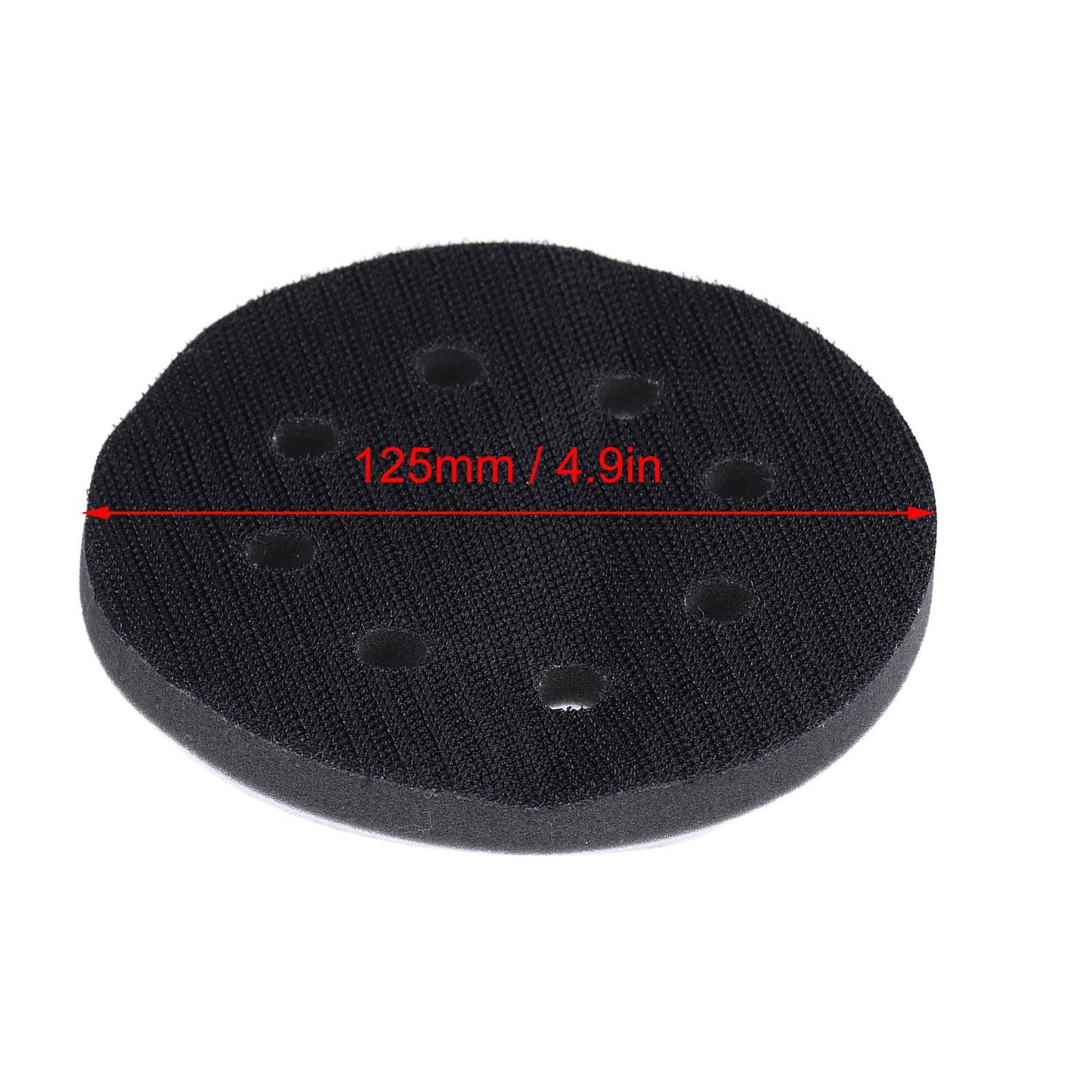 5 Inch 8 Holes Hook and Loop Soft Sponge Cushion Density Interface Pads for for Sanding Machine Tray V1294-YM0523-3111210404811