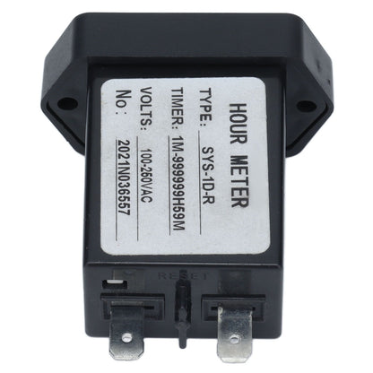 Industrial Time Counter Stable High Accuracy Digital Display Timer With Rubber Ring for Generator Excavator V1294-YM0523-3111210405011