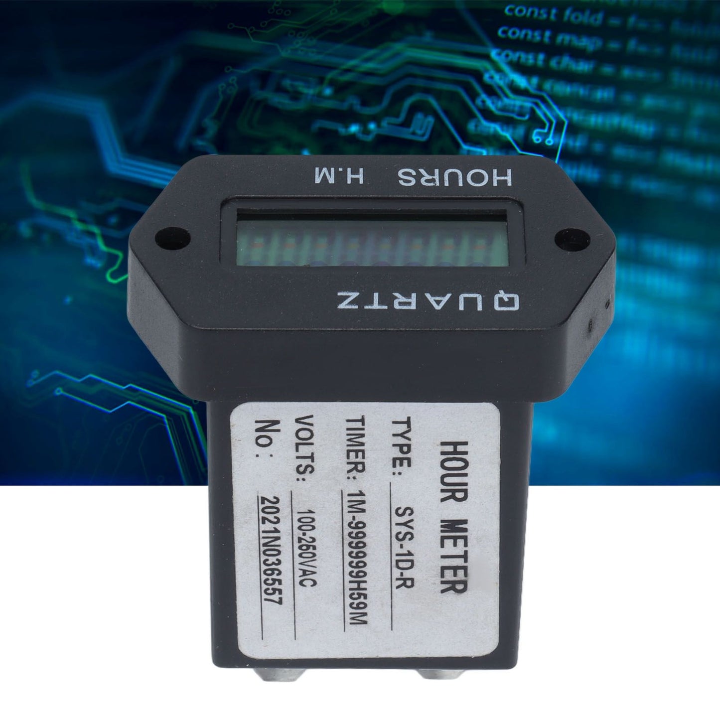 Industrial Time Counter Stable High Accuracy Digital Display Timer With Rubber Ring for Generator Excavator V1294-YM0523-3111210405011