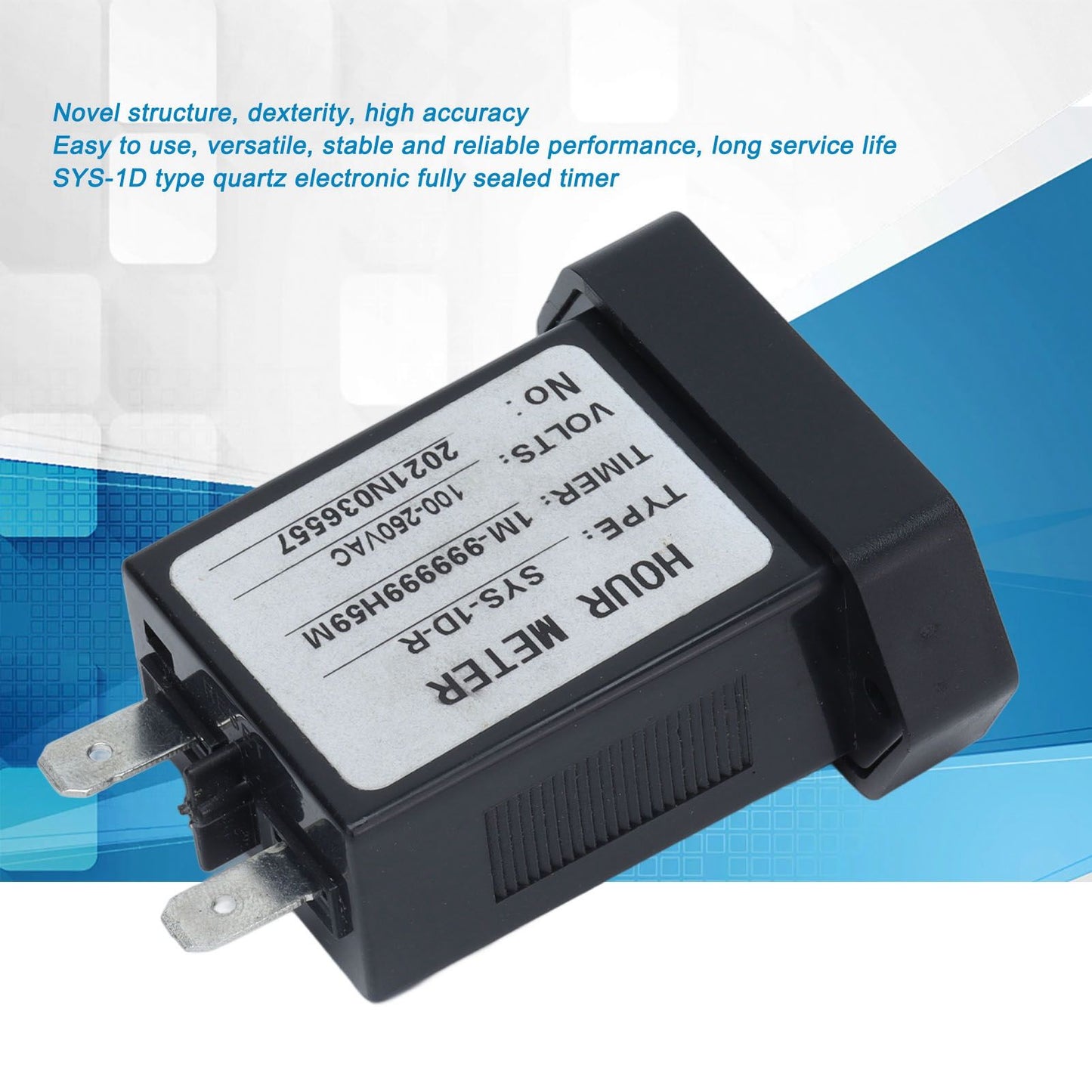 Industrial Time Counter Stable High Accuracy Digital Display Timer With Rubber Ring for Generator Excavator V1294-YM0523-3111210405011