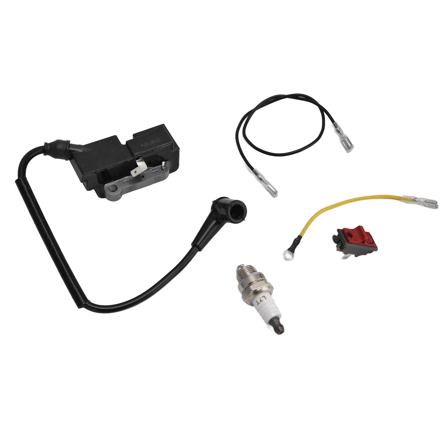 Spark Plug Kit Ignition Coil and Spark Plug with Wire Set for Husqvarna for Jonsered V1294-YM0523-3111210405911