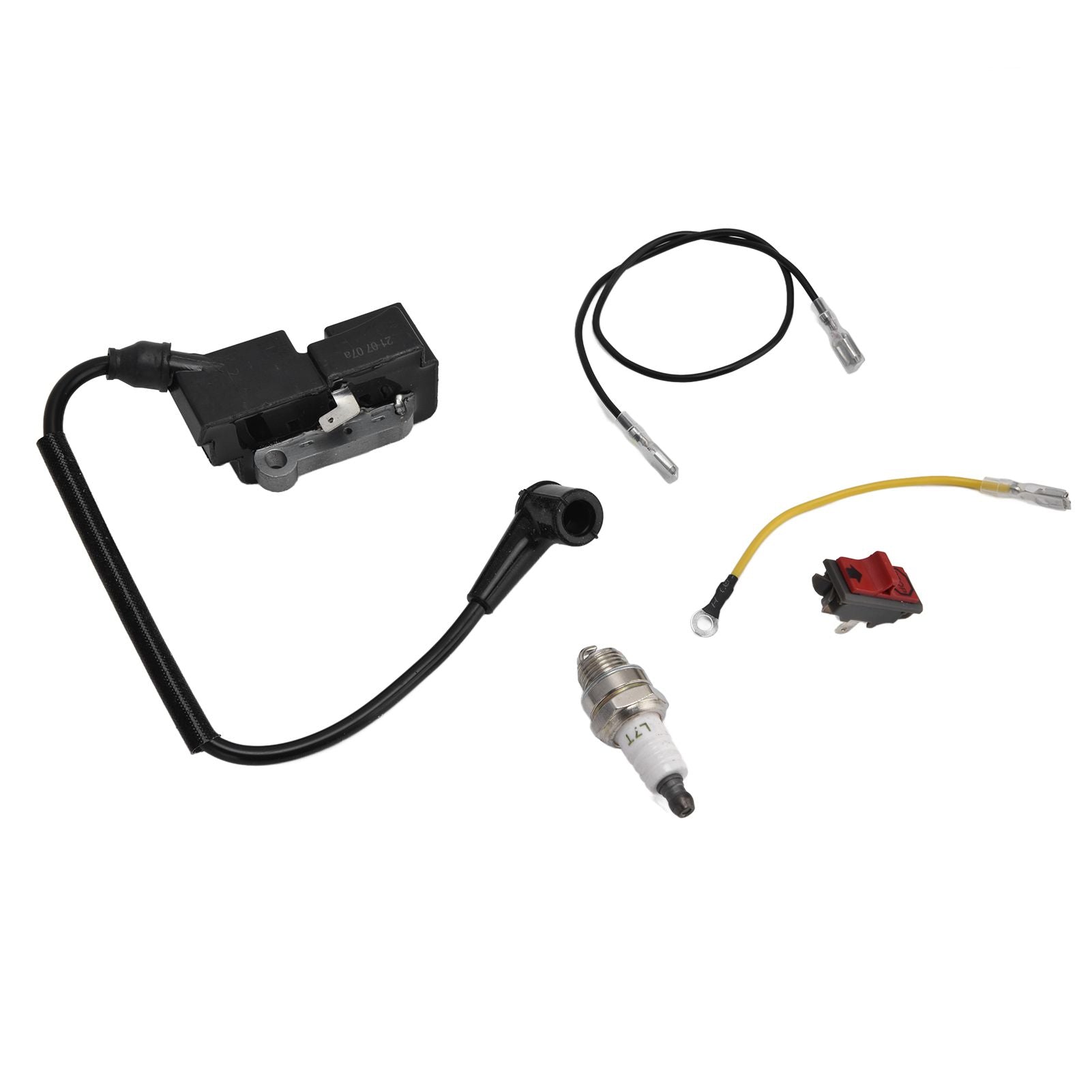 Spark Plug Kit Ignition Coil and Spark Plug with Wire Set for Husqvarna for Jonsered V1294-YM0523-3111210405911