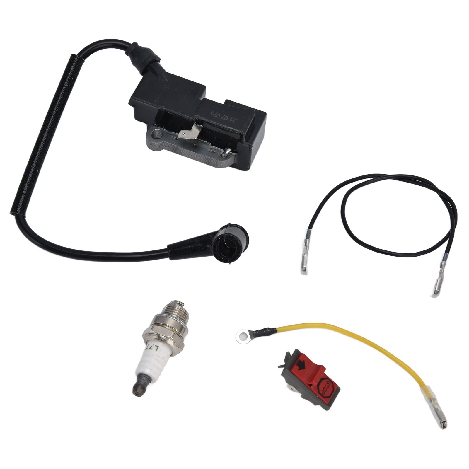 Spark Plug Kit Ignition Coil and Spark Plug with Wire Set for Husqvarna for Jonsered V1294-YM0523-3111210405911