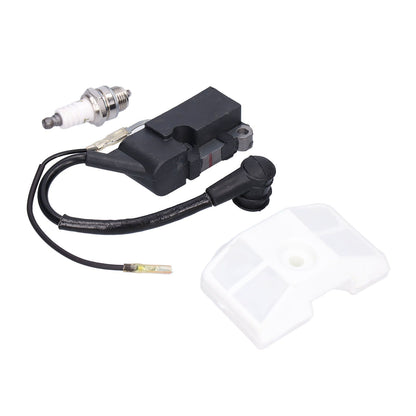 Ignition Coil Air Filter Kit Wear Resistant Ignition Coils for 4500 5200 5800 45cc 52cc 58cc Chainsaw V1294-YM0523-3111210406111