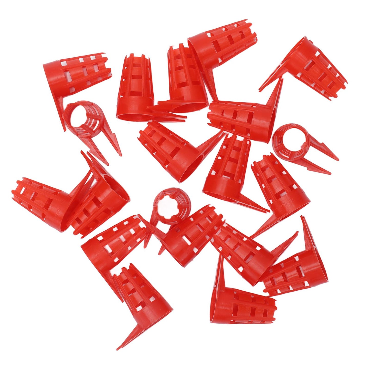 20pcs Queen Bee Cages Small Plastic Protective Safe Bee Cells Cover for Beekeeping Equipment V1294-YM0523-3111210407211