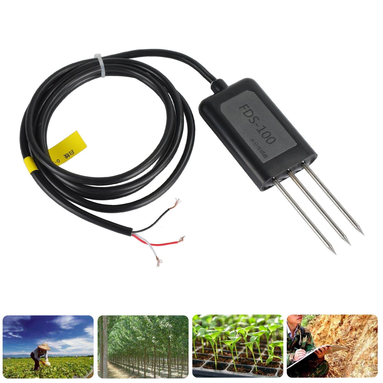IP68 Soil Moisture Sensor Humidity Transducer for Garden Greenhouse Agriculture 0-100% 2s ResponseOutput 0-2V V1294-YM0523-3111210408211