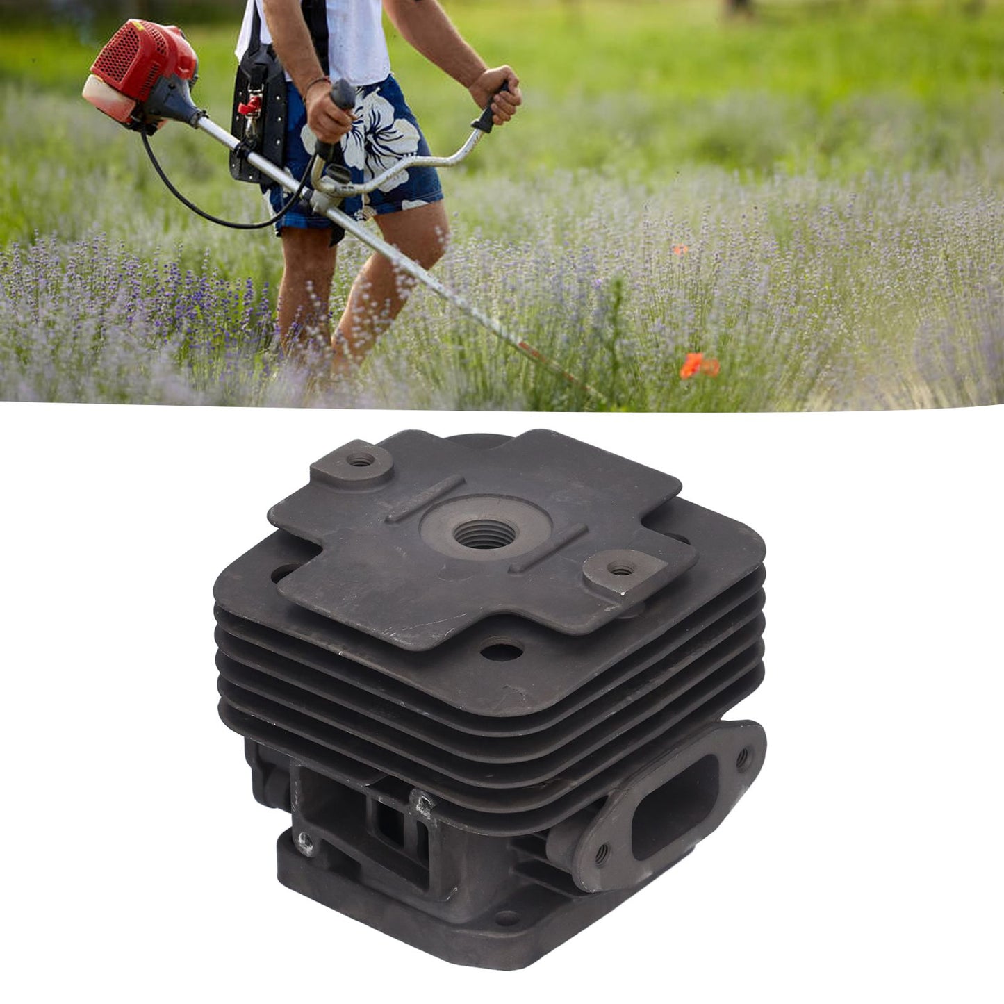 44mm Cylinder Piston Kit Wear Resistant Garden Brush Cutter Cylinder Piston Assembly for TJ53E TJ53 V1294-YM0523-3111210409111