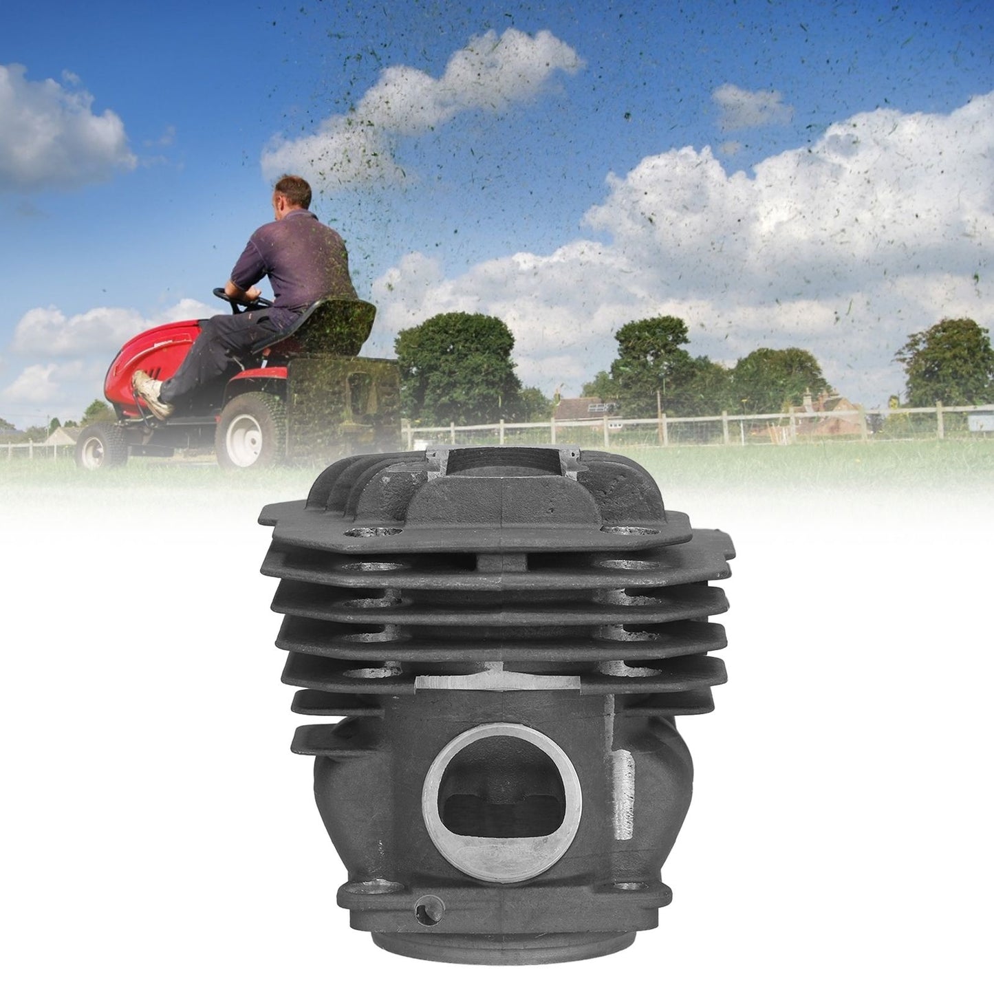48MM Cylinder Piston Garden Tools Accessories for Oleo-Mac 956-156 Emak 395023 Chainsaw V1294-YM0523-3111210409811