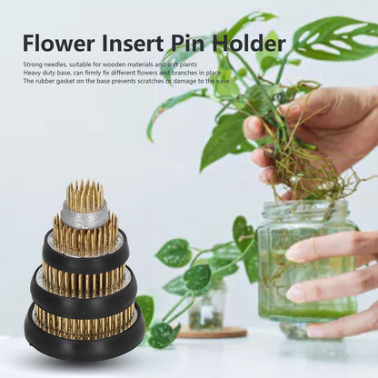 4Pcs Round Flower Arrangers 37/91/127/169 Needles Flower Holder Tool for Floral Arrangement V1294-YM0523-3111210410311