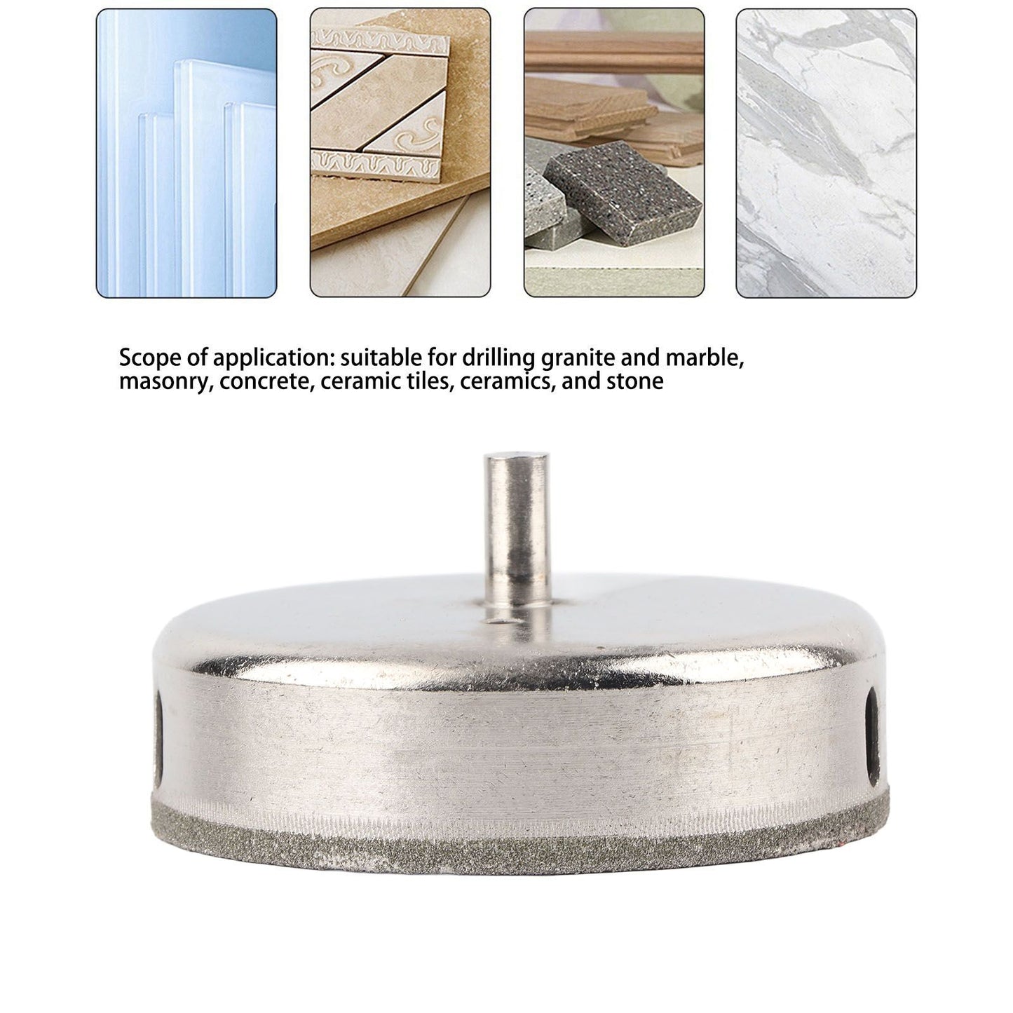 Glass Hole Saw Glossy Drilling Small Incision Resistance Durable Compact Openings Accessories for Ceramics V1294-YM0523-3111210410911