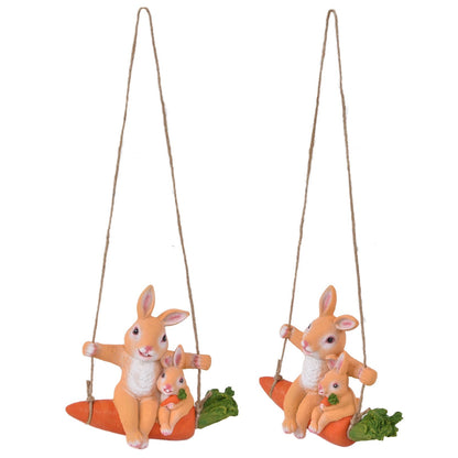 Gardening Pendant Rabbits Pattern Exquisitely Carved Romantic Feel Home Decoration V1294-YM0523-3111210411111