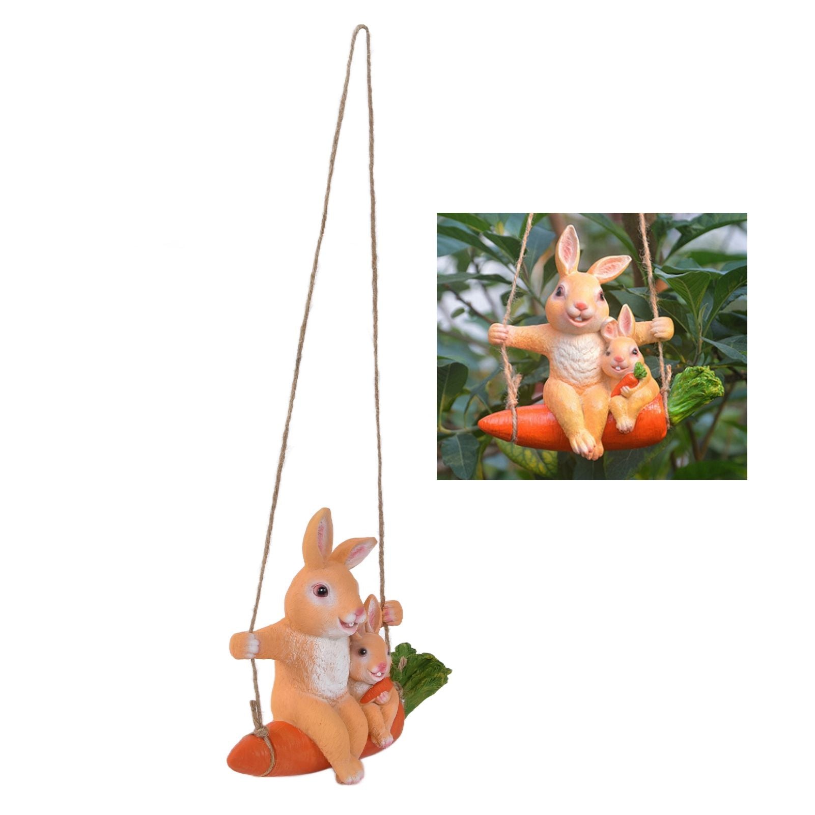 Gardening Pendant Rabbits Pattern Exquisitely Carved Romantic Feel Home Decoration V1294-YM0523-3111210411111