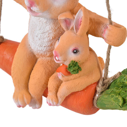 Gardening Pendant Rabbits Pattern Exquisitely Carved Romantic Feel Home Decoration V1294-YM0523-3111210411111