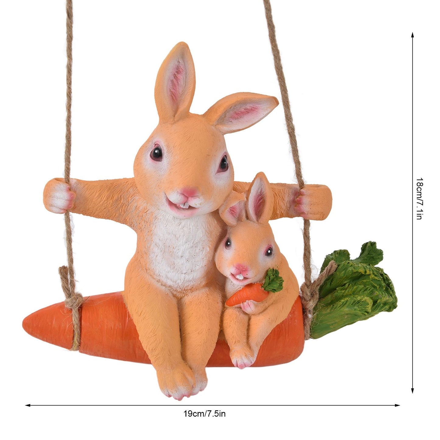 Gardening Pendant Rabbits Pattern Exquisitely Carved Romantic Feel Home Decoration V1294-YM0523-3111210411111