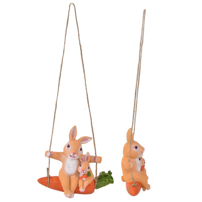 Gardening Pendant Rabbits Pattern Exquisitely Carved Romantic Feel Home Decoration V1294-YM0523-3111210411111