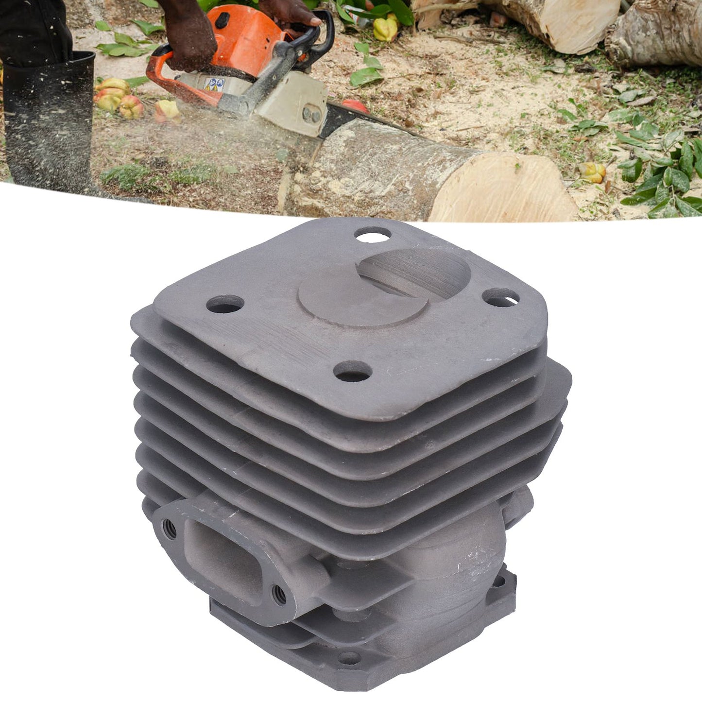 48mm Cylinder Piston Assembly Kit 503541171 Fit for Husqvarna 261 262 262 XP Chainsaw V1294-YM0523-3111210411311