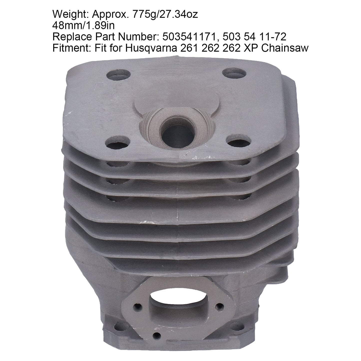 48mm Cylinder Piston Assembly Kit 503541171 Fit for Husqvarna 261 262 262 XP Chainsaw V1294-YM0523-3111210411311